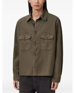 AllSaints Buttoned Pocket Shirt - Green
