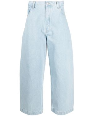 Studio Nicholson Cropped Wide-Leg Jeans - Blue