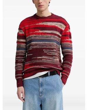 Desigual Gestreifter Pullover - Rot