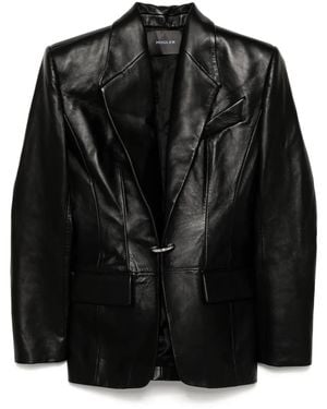 Mugler Ring Fastening Blazer - Black