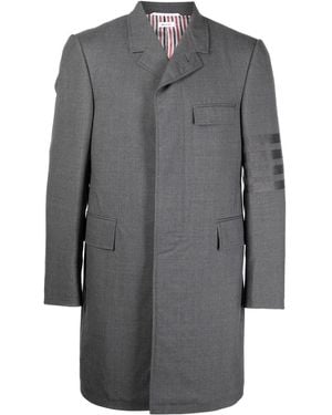 Thom Browne 4-Bar Stripe Elongated Blazer - Grey