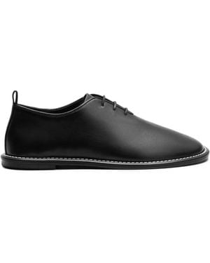 Ami Paris Leather Derby Shoes - Black