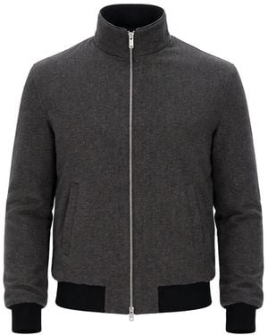 Tombolini Zip-Up Bomber Jacket - Grey