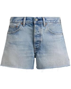 Polo Ralph Lauren Five-Pocket Frayed Shorts - Blue
