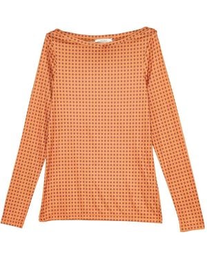 Maliparmi Haut À Encolure Bateau - Orange