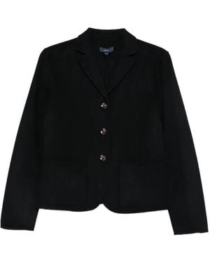 Soeur Hespera Button-Up Wool Jacket - Black