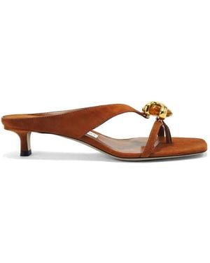 Jimmy Choo Sandalias Emeri Con Apliques - Marrón