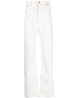 VTMNTS Barcode-Print Straight-Leg Jeans - White