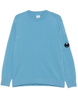 C.P. Company Pullover Mit Lens-Detail - Blau