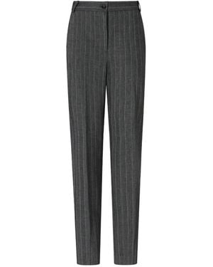 Pinko Pinstripe-Pattern Tailored Pants - Gray