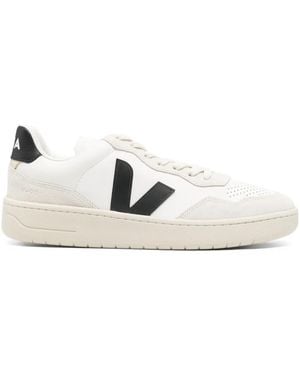 Veja Logo-Patch Sneakers - White