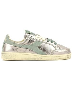 Diadora Zapatillas Bajas Prestige De Cuero - Blanco