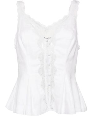 Reformation Josefina Linen Top - White