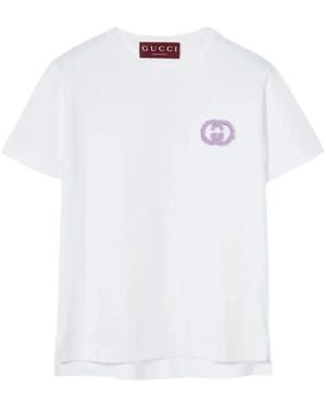Gucci T-Shirt Met Logo - Wit