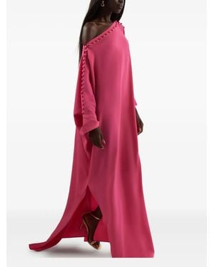 ‎Taller Marmo Button-Detailed Kaftan Dress - Pink
