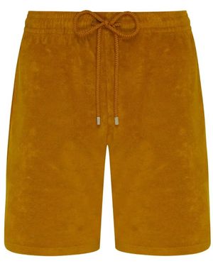 Vilebrequin Flap Terry Bermuda Shorts - Yellow
