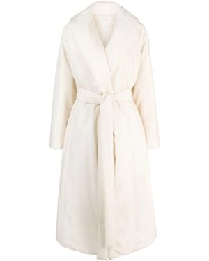 The Row Francine Tied-Waist Coat - White