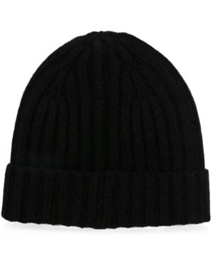 Be You Ribbed-Knit Beanie Hat - Black