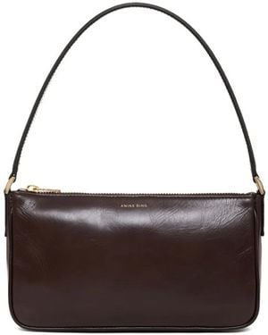 Anine Bing Elly Kleine Leren Tas - Metallic