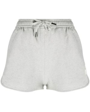 Isabel Marant Mifa Logo-Print Track Shorts - Grey