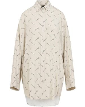 Balenciaga Elevated Elegance Mini Shirt - White