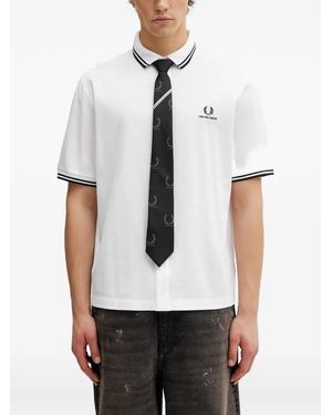Fred Perry Short-Sleeve Shirt - White