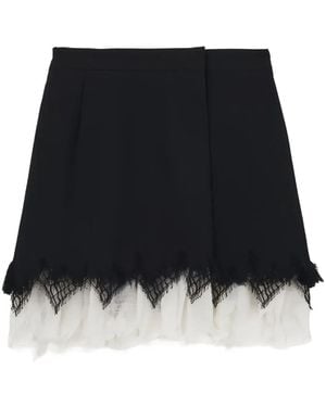 McQueen Lace Mini Skirt - Black