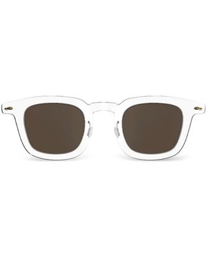 Lindberg 8346 Square-Frame Sunglasses - Metallic