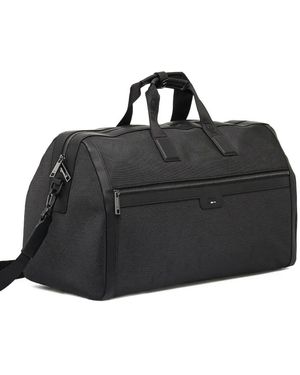 BOSS Deed-Logo Zipped Holdall - Black