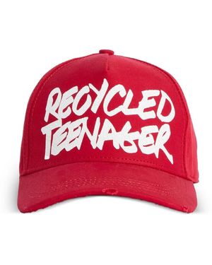 DSquared² Casquette À Effet Usé - Red