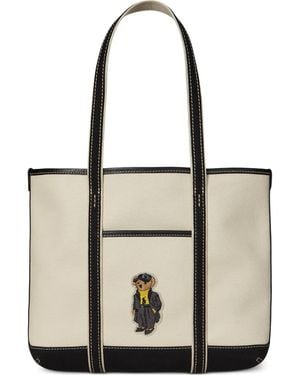 Polo Ralph Lauren エンブロイダリー ハンドバッグ - ナチュラル