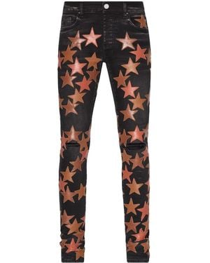 Amiri Star-Patch Jeans - Black