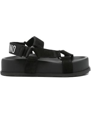 Moschino Platform Strap Sandals - Black