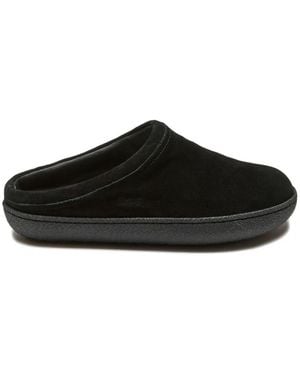 Suicoke Leather Slippers - Black