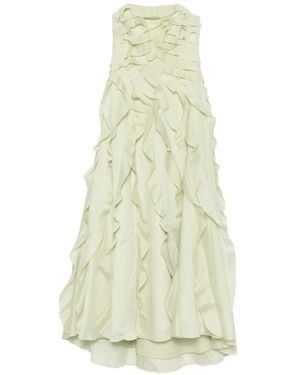 Aje. Allairie Ruffled Gown - White