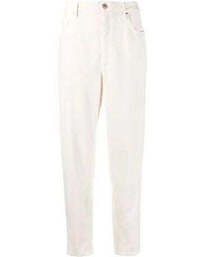 Brunello Cucinelli Straight-Leg Cut Pants - White