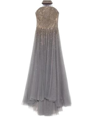 Jean Louis Sabaji Embellished Maxi Dress - Grey