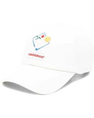 CASABLANCA ロゴ キャップ - ホワイト