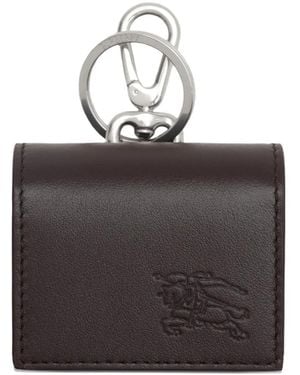 Burberry Karierte Airpod-Hülle Mit Ritteremblem - Grau