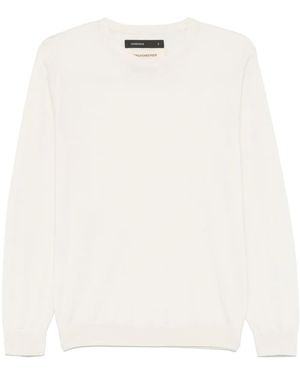 Frenckenberger Fine-Knit Jumper - White