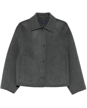 Soeur Button-Fastening Wool Jacket - Gray
