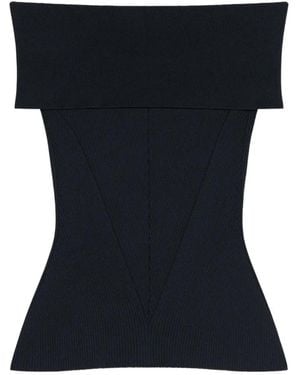 Givenchy Slim Fit Off-The-Shoulder Top - Blue