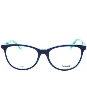 Polaroid Oval-Frame Glasses - Black