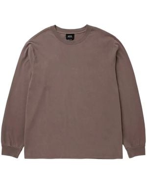 A.P.C. Winter 26 Long-Sleeve T-Shirt - Brown
