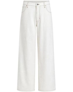 STORY mfg. Poetry Patchwork-Jeans - Weiß