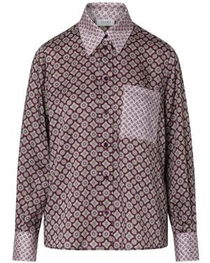 Liu Jo Printed Twill Shirt - Purple