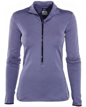 Nike Pro Hyperwarm Half-Zip Jumper - Purple