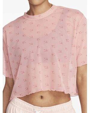 Nike Coral Chalk ショートスリーブ トップ - ピンク