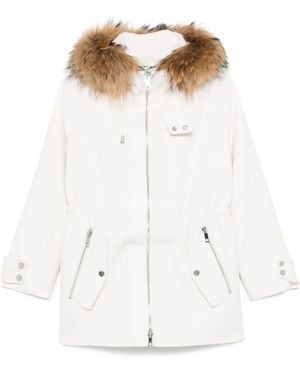 P.A.R.O.S.H. Hooded Coat - White