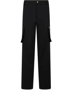 Billionaire Gabardine Cargo Trousers - Black